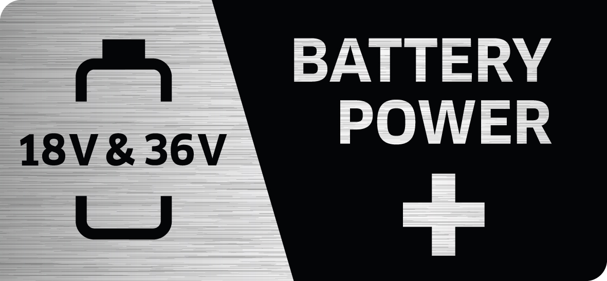 Battery power 18V & 36V